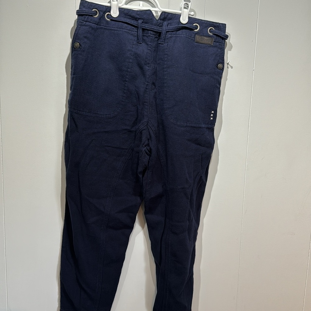 Scotch & Soda Amsterdams Blauw Blue Casual Drawstring Pants chinos